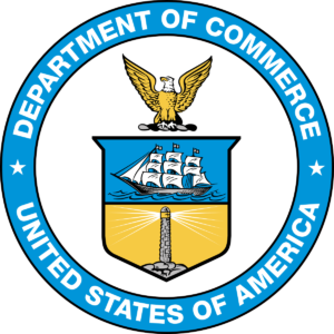 A seal of the united states department of commerce.