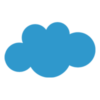 A blue cloud is shown on the black background.