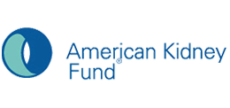 A black background with the words american kid fund in blue.