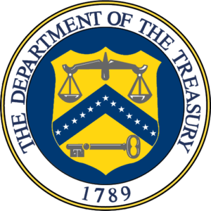 A seal of the department of treasury