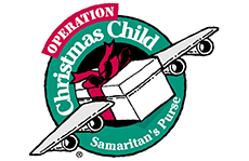 A logo for operation christmas child.