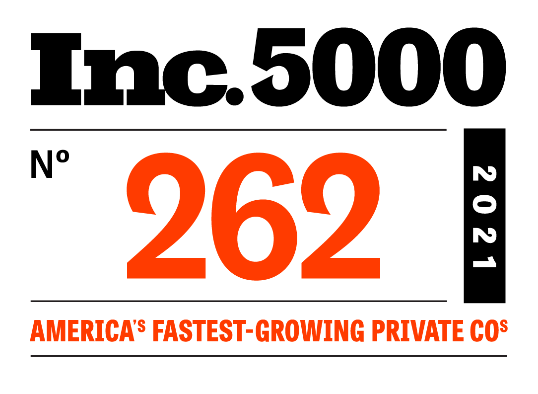 A logo for inc. 5 0 0 0 with the number 2 6 2