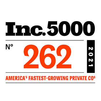 A logo for inc. 5 0 0 0 number 2 6 2